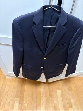 Lord & Taylor Boys' Navy Blazer with Gold Buttons